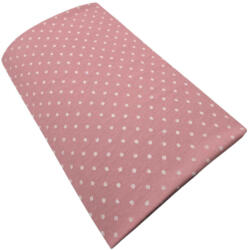 STELLA lepedő strech pamut 60×120/70x140cm púder pöttyös