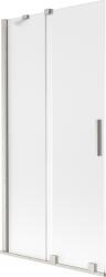 Mexen Velar, 2 szárnyas eltolható kádparaván 95 x 150 cm, 8 mm-es mattüveg, csiszolt acél, 896-095-000-31-97 (896-095-000-31-97)