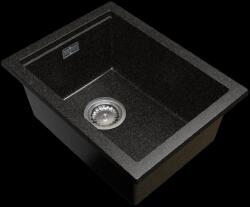 Gamma Decor 3850, 1 rekeszes gránit mosogató 380x500x207 mm, fekete arany pöttyökkel, GMA-ZLE000179 (GMA-ZLE000179)