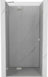 Mexen Mexen, Mexen Lunar balos nyíló zuhanyajtó 70 cm, átlátszó, szálcsiszolt nikkel - 834-070-000-97-00-L (834-070-000-97-00-L)