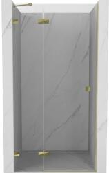 Mexen Mexen, Mexen Lunar bal oldali billenő zuhanyajtó 125 cm, átlátszó, arany - 834-125-000-50-00-L (834-125-000-50-00-L)