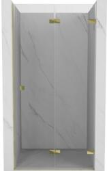 Mexen Mexen, Mexen Lunar-F jobbos harmonikaajtó zuhanykabinhoz 80 cm, átlátszó, arany - 836-080-000-50-00-P (836-080-000-50-00-P)