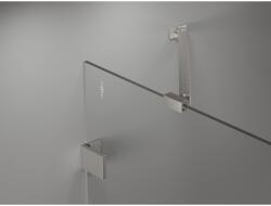 Mexen Lunar-B, csuklós zuhany sarok bal 80 x 80 cm, 8mm átlátszó üveg, acél profil, 832-080-080-97-00-L (832-080-080-97-00-L)