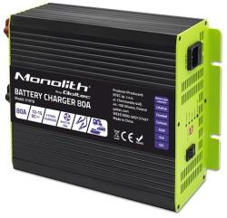 Qoltec Smart Monolith töltő LiFePO4 AGM GEL SLA akkumulátorokhoz | 80A | 12V | Gyors töltés (51918)
