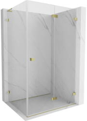 Mexen Lunar-F L, zuhany sarok jobb 90 x 70 cm, 8mm átlátszó üveg, arany profil, 836L-090-070-50-00-P (836L-090-070-50-00-P)