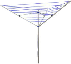 Erga Garden 4000, szabadon álló 3 karos kerti ruhaszárító 174x202x195 cm, ezüst-kék, ERG-SEP-10SUSOGRAR40 (ERG-SEP-10SUSOGRGAR40) Ruhaszárító