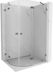 Mexen Lunar, jobb oldali félkör alakú zuhanykabin 80 x 70 cm, 8 mm átlátszó üveg, grafit profil, 833-080P-070L-95-00 (833-080P-070L-95-00)