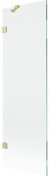Mexen Mexen, Mexen Lunar 1 szárnyú kádparaván 60 x 150 cm, átlátszó, szálcsiszolt arany - 897-060-000-55-00 (897-060-000-55-00)