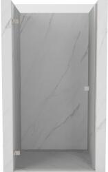 Mexen Mexen, Mexen Lunar-B Forgós bal oldali zuhanyajtó 75 cm, átlátszó, szálcsiszolt nikkel - 832-075-000-97-00-L (832-075-000-97-00-L)