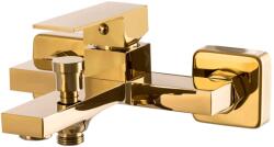 Gamma Cube, falra szerelhető fürdőcsaptelep, fényes arany, GMA-BCEW-GD (GMA-BCEW-GD)