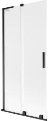 Mexen Velar L, 2 szárnyas eltolható kádparaván 95 x 150 cm, 8 mm-es mattüveg, fekete matt, 896-095-003-31-70 (896-095-003-31-70)