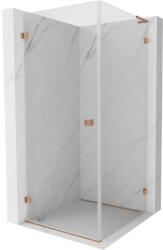 Mexen Lunar-B L összecsukható zuhanykabin bal 70 x 70 cm, átlátszó üveg, rézmatt, 832L-070-070-65-00-L (832L-070-070-65-00-L)