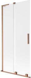 Mexen Velar L, 2 szárnyas eltolható kádparaván 95 x 150 cm, 8mm matt üveg, rézmatt, 896-095-003-31-65 (896-095-003-31-65)