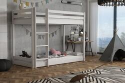 Ourbaby Matěj gyerek emeletes ágy - fehér