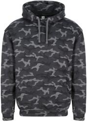 Just Hoods Terepmintás pulóver kapucnival - Terepszínű fekete | S (JH014-1000289740)