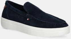 Tommy Hilfiger velúr mokaszin MODERN LIGHT HYBRID SUEDE LOAFER sötétkék, férfi, FM0FM05354 - sötétkék Férfi 44