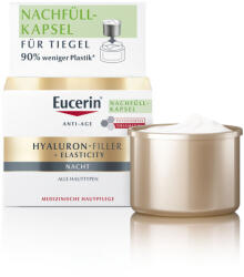 Eucerin Hyaluron-Filler + Elasticity Bőrtömörséget regeneráló éjszakai krém öko-utántöltő (50ml)