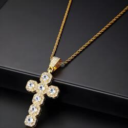 HARAHU Cross AU-38304 nyakék - Arany/Kristály KP38304