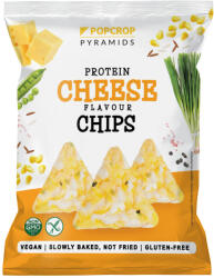 Popcrop pyramids gluténmentes sajtos-újhagymás protein chips 60 g - vegyesbolt