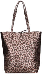  Olasz Bőr 5228 bronz mintás shopper kötős táska