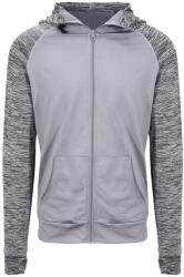 Just Cool Férfi sportos pulóver tarka ujjakkal - Szürke / szürke melírozott | 2XL (JC057-1000256014)