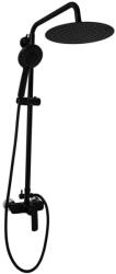 Gamma Tony esőztető zuhanyszett kerek zuhanyfejjel fekete, beépíthető (5907558290769)