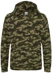 Just Hoods Hanorac camo pentru copii - Camuflaj verde | 7-8 ani (JH014J-1000308036)