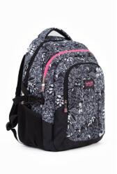 budmil ovális hátitáska, lányos, fekete-fehér (10110149-087253-0000)