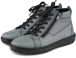 Vlnka Marla cipzáras női bőr boka tornacipő, szürke felnőtt cipő méret 42