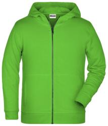 Daiber Hanorac pentru copii cu fermoar din bumbac bio 8026k - Limo verde | XS (8026K-1781092)