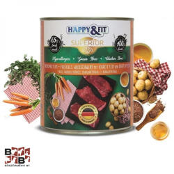 Happy Dog &FitSuperior Dog konzerv Friss Vaddisznóhús sárgarépával, burgonyával 800g (HF41965)