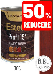 Estetik Profi Lazura lemn BOCHEMIT ESTETIK PROFI 0.8L TEC, protectie avansata UV (ESTKPROFI-TEC-0.8L)