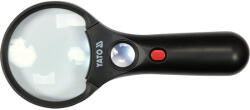 TOYA - Polonia Lupa cu 2 lentile, marire 3x si 45x, cu iluminare LED si UV (YT-73845)
