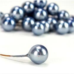  Drótos bogyó, kék. Átmérője: 1 cm. Az ár egy darabra vonatkozik