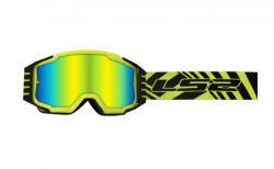 LS2 Ochelari cross enduro atv LS2, lentila oglinda, culoare verde neon negru (AK7202012054) - mxenduro