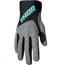 Thor Manusi atv cross Thor Spectrum, culoare gri negru, marime S (33306826PE) - mxenduro