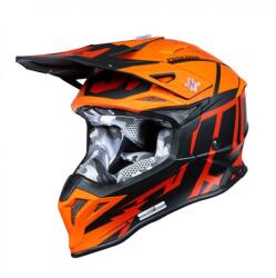 JUST1 Casca motocross atv Just1 J39 Poseidon, culoare portocaliu negru, marime XL (6060040151006XL) - mxenduro