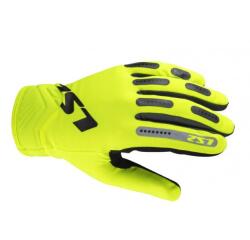 LS2 Manusi moto, LS2 Bend Man, marime L, culoare galben, lycra, piele intoarsa artificiala si neopren (AK70140S01545) - mxenduro