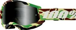  Ochelari cross atv 100% Strata 2 Sand Warr Camo, lentila fumurie, culoare rama army (26013526PE) - mxenduro