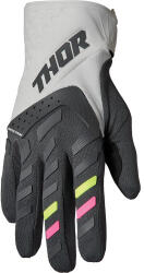 Thor Manusi atv cross dame Thor Spectrum, culoare gri negru, marime S (33310203PE) - mxenduro