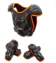 XTR Set protectie corp, genunchiere si cotiere, cross enduro atv, copii Asix AS1, marime universala, culoare negru portocaliu (YND-912) - mxenduro