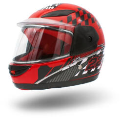 XTR Casca moto copii integrala, marime YS, culoare negru rosu (XTR501-933S) - mxenduro