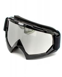 XTR Ochelari cross atv enduro, XTR, lentila oglinda, culoare rama negru lucios (BMA-919) - mxenduro