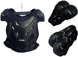 XTR Set protectie corp, genunchiere si cotiere, cross enduro atv, copii Asix AS1, marime universala, culoare negru (YND-911) - mxenduro