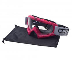 Unit Ochelari motocross atv enduro Unit, culoare rama roz, lentila transparenta (AB361018PC) - mxenduro
