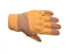 Leoshi Manusi piele cu protectii Leoshi, culoare maro deschis, marime 2XL (LSL09237) - mxenduro