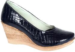CIUCALETI Pantofi dama casual din piele naturala platforme de 7 cm Mara Negru - P3550NCR, marimea 39