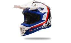 UFO Casca motocross enduro Ufo Plast Intrepid, culoare albastru alb, marime L (HE13400CWL) - mxenduro