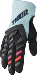 Thor Manusi atv cross dame Thor Spectrum, culoare negru alb menta, marime S (33310234PE) - mxenduro