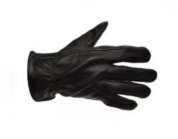 Leoshi Manusi moto din piele de vaca Styl Bob Vintage, marime M, culoare negru (LSL0154)